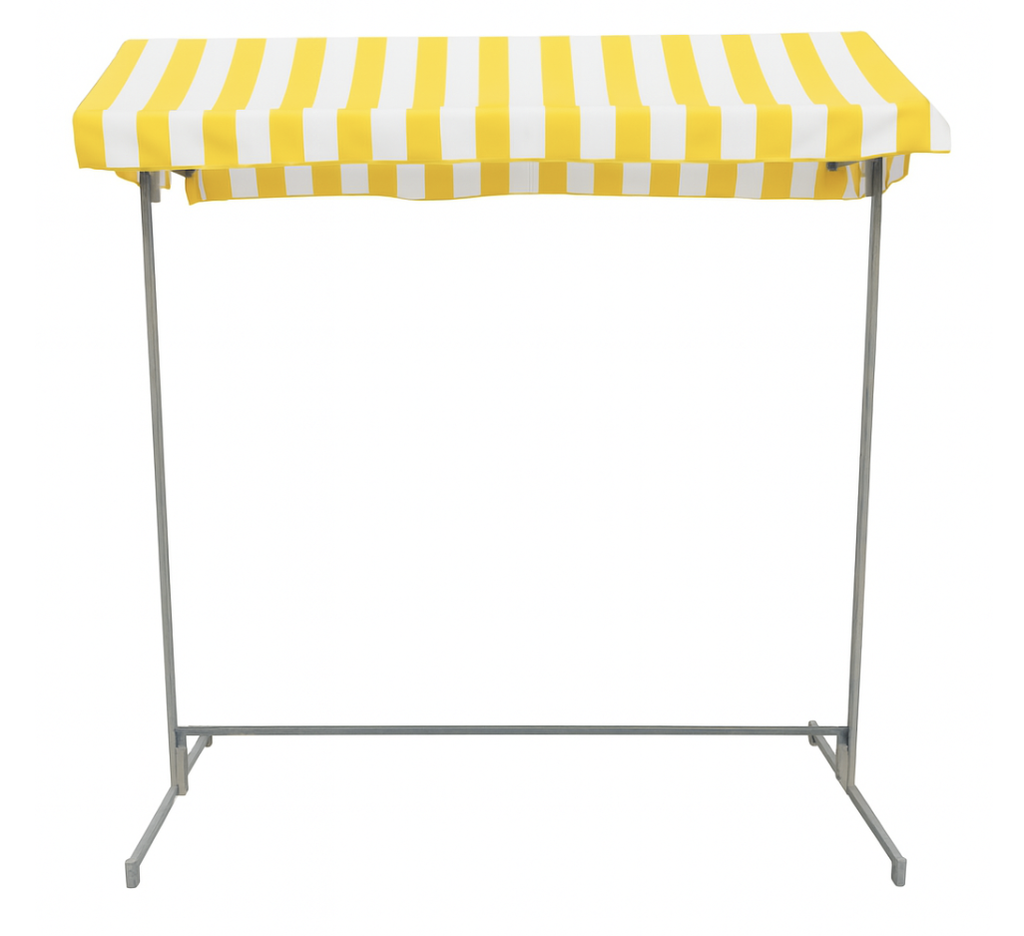 Tonelle bâchée avec structure