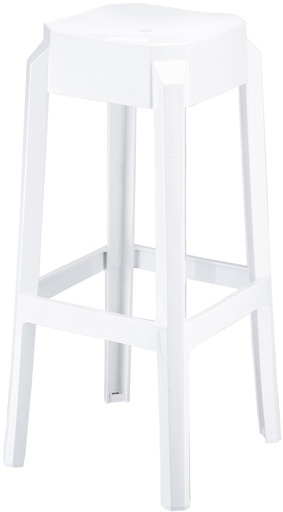 TABOURET DE BAR FOX Blanc