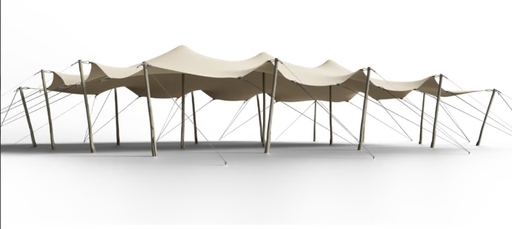 Tente stretch nomade   - 10 x 15 m 