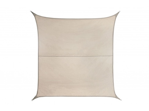 Toile d'ombrage - carré - 4 x 4 m desert sand