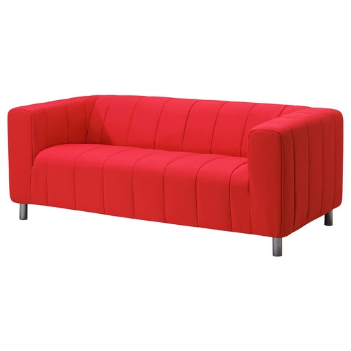 CANAPE TISSU 2 places Rouge